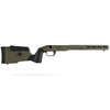 Remington 700 SA Field Stock features aluminum v-block bedding for enhanced accuracy, adjustable buttstock for comfort, and M-LOK forend for accessory customization.